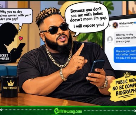 WHITEMONEY WARNS SECRET ADMIRER: “YOU NO SEE ME WITH LADIES DOESN’T MEAN I’M GAY”