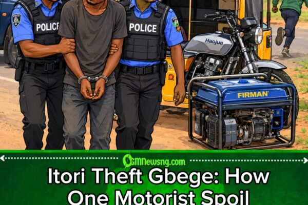 Itori Theft Gbege: Motorist Alert Police, One Suspect Enter Net as Accomplice Escape