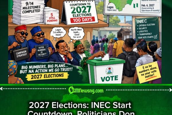 2027 Elections: INEC Don Start 100-Day Countdown, But Na Readiness or Political Mathematics Go Win Nigerians’ Trust?