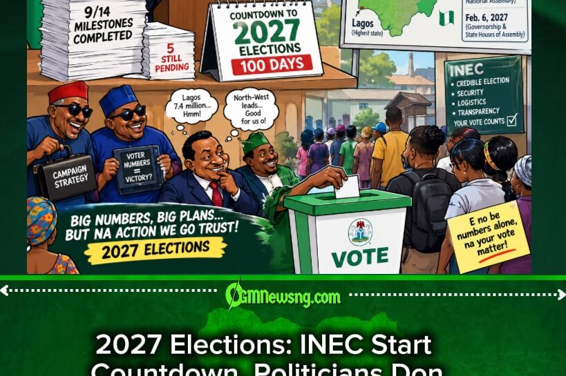 2027 Elections: INEC Don Start 100-Day Countdown, But Na Readiness or Political Mathematics Go Win Nigerians’ Trust?