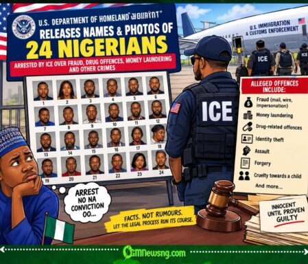 24 Nigerians on ICE Arrest List: U.S. Drop Names and Photos as Fraud and Money Laundering Allegations Raise Questions