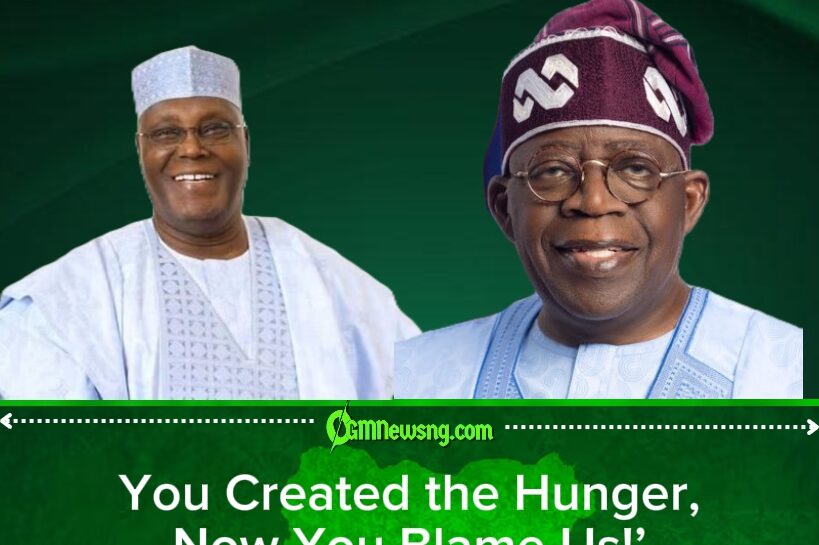 ATIKU FIRES BACK AT TINUBU: ‘YOU CANNOT GOVERN FOR YEARS, CREATE HARDSHIP AND BLAME THE OPPOSITION!’