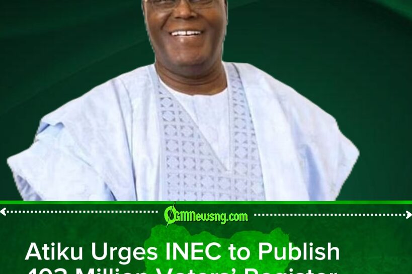 Atiku Challenges INEC Over 103 Million Voters’ Register as Questions Mount Ahead of 2027 Election