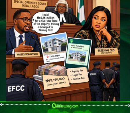 BLESSING CEO AND ₦69.15 MILLION: Witness Tell Court Say Property Matter Wey Look Simple Don Turn Legal Wahala