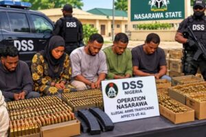 DSS CATCH FIVE SUSPECTED ARMS COURIERS FOR NASARAWA AS 2,241 ROUNDS OF AMMUNITION ENTER SECURITY MATTER