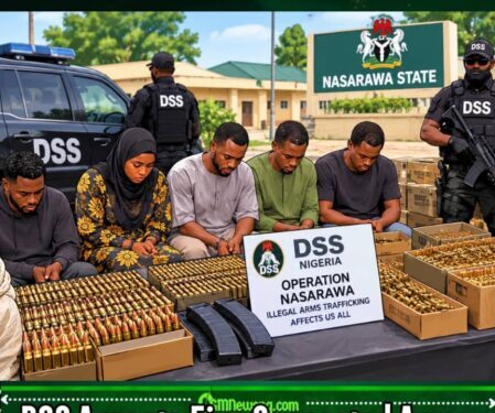 DSS CATCH FIVE SUSPECTED ARMS COURIERS FOR NASARAWA AS 2,241 ROUNDS OF AMMUNITION ENTER SECURITY MATTER