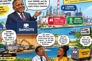 Dangote Plan 1,000MW Lamu Power Plant as Kenya Industries Eye Extra Electricity