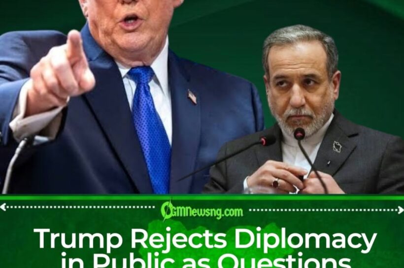 Trump Says “We’re Not Negotiating” With Iran as Diplomatic Deadlock Deepens