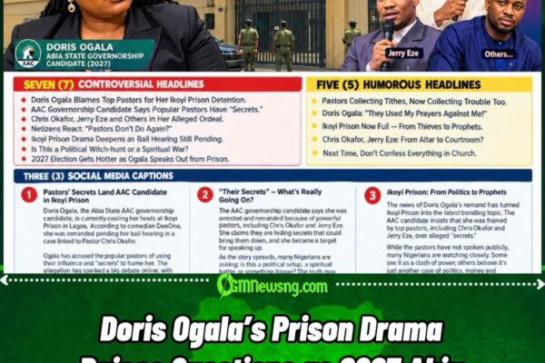 Doris Ogala Say “Dem Jailed Me Because of Their Secrets” as Pastor Chris Okafor Legal Palava Reach Courtroom