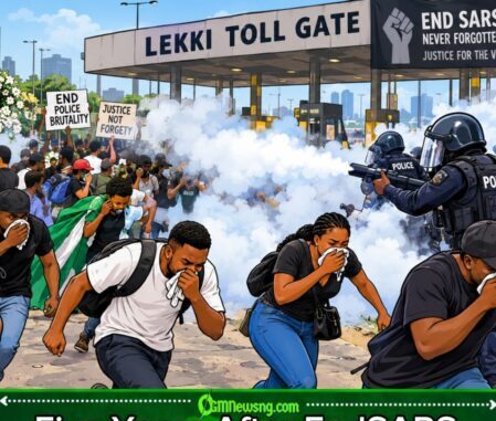 EndSARS Memorial Under Tear Gas: Six Years Later, Lekki Toll Gate Still Dey Reopen Old Wounds