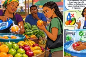 FRUIT WEY SUPPOSE SWEET DON TURN CHEMICAL EXPERIMENT! Vendors Allegedly Use Laundry Detergent to Make Fruits Shine for Market