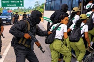 GUNMEN INTERCEPT NYSC BUS, ABDUCT 20 CORPS MEMBERS IN IMO TO UNPLANNED DETOUR FOR UMOHA