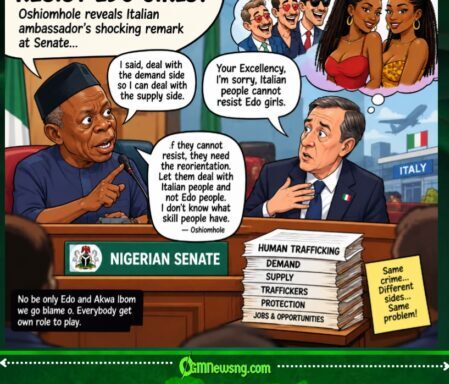 HUMAN TRAFFICKING:ITALIAN MEN NO FIT RESIST EDO GIRLS?” OSHIOMHOLE TELL ITALY MAKE DEM TRAIN THEIR MEN!