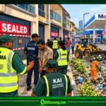 LAWMA SEALS 25 BUILDINGS, MOBIL FILLING STATION AS REFUSE TURNS ROAD MEDIANS INTO DUMPING GROUND