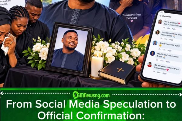 MOURNING IN GOSPEL MUSIC WORLD FOR TEARS AS TOLUWANISINGS FAMILY CONFAM IM DEATH