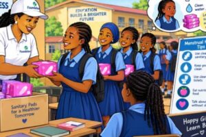 PERIOD DIGNITY: Foundation Don Carry Menstrual Health Go School, Donate Pads Make Ignorance Pack Comot!