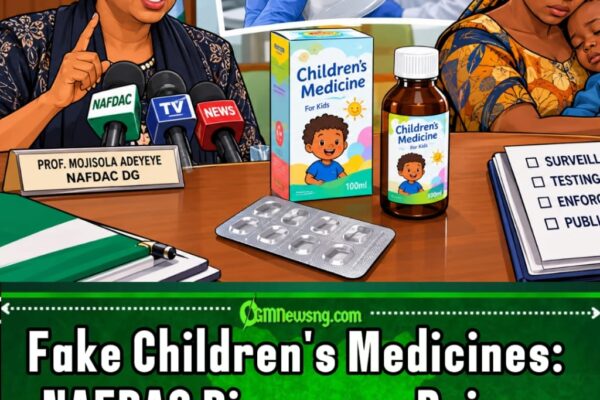 NAFDAC DISCOVERS CHILDREN MEDICINES WEY GET ZERO CONTENTS AS DG WARNS SAY FAKE DRUGS FIT PUT PIKIN LIFE FOR DANGER
