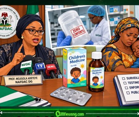 NAFDAC DISCOVERS CHILDREN MEDICINES WEY GET ZERO CONTENTS AS DG WARNS SAY FAKE DRUGS FIT PUT PIKIN LIFE FOR DANGER