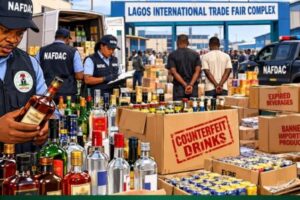NAFDAC Scatter Fake Drink Business for Lagos Trade Fair, Seize Products Wey Worth Over ₦2 Billion!