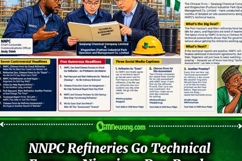 NNPC Refineries: Chinese Firms Don Finish Inspection, but Nigerians Still Dey Wait for Fuel Drama to End!