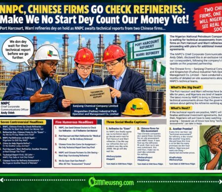 NNPC Refineries: Chinese Firms Don Finish Inspection, but Nigerians Still Dey Wait for Fuel Drama to End!