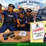 NSCDC SUSPENSION: OFFICER WEY CARRY PISTOL GO SETTLE MARKET MATTER DON ENTER DISCIPLINARY TROUBLE AFTER KUBWA SHOOTING