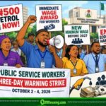 Nigerian Workers Don Down Tools As Economic Hardship Sparks Three-Day Warning Strike