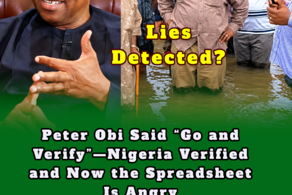 Peter Obi — Mr. Go and Verify: Nigerians Saw Red Flags After Checking His Claims—Now What?