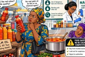 ADULTERATED PALM OIL: Redder Than Wedding Cloth, But Who Know Wetin Dey Inside?