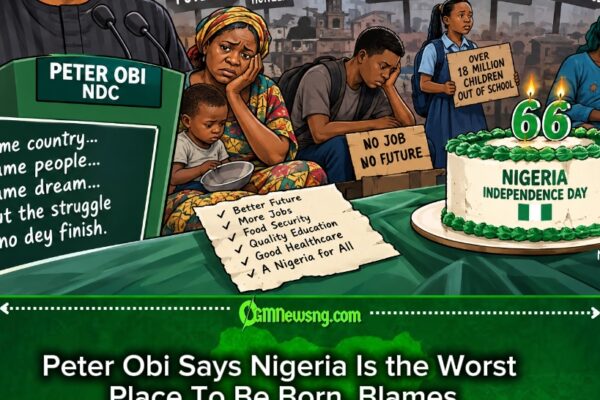 Peter Obi Says Nigeria Na Worst Place To Be Born as Poverty, Hunger and Insecurity Enter Independence Day Conversation
