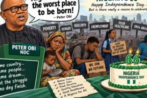 Peter Obi Says Nigeria Na Worst Place To Be Born as Poverty, Hunger and Insecurity Enter Independence Day Conversation
