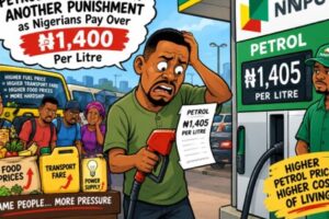 Petrol Price Don Pass ₦1,400 as Nigerians Pay More, While Government Discount Still Dey Face Questions