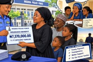 Police Pay ₦7.57m to 17 Officers’ Families: Insurance Relief Arrive, but Welfare Questions Remain