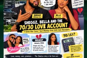 Sheggz, Bella and the 70/30 Love Account: “I Give Am Cars,” but Money Gist Still Get Receipts