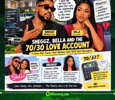 Sheggz, Bella and the 70/30 Love Account: “I Give Am Cars,” but Money Gist Still Get Receipts