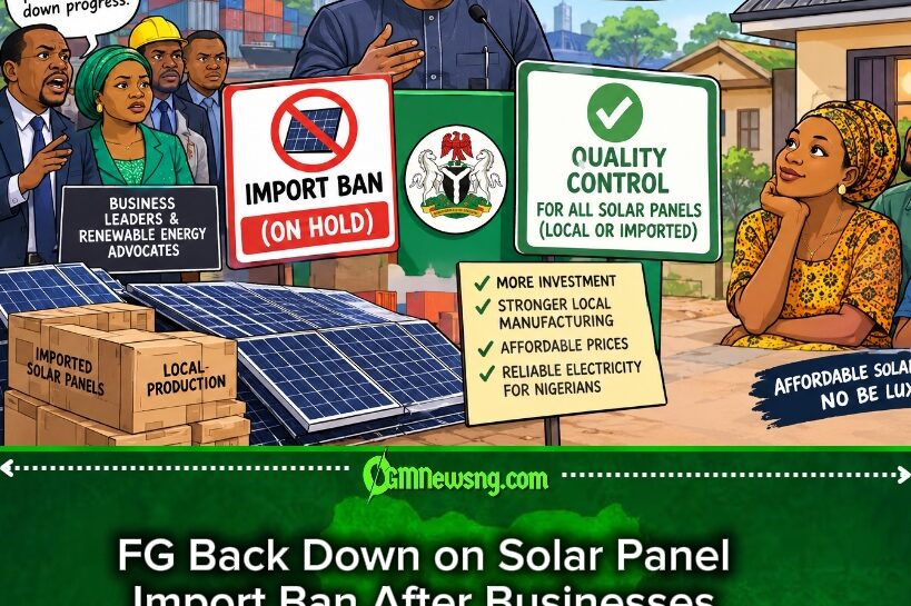 Solar Panel Import Ban: FG Change Mind as Nigerians Still Dey Find Light