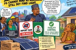 Solar Panel Import Ban: FG Change Mind as Nigerians Still Dey Find Light