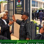 Supreme Court Gate Wahala: SANs Reportedly Wait Outside as Politician’s Arrival Raise Questions
