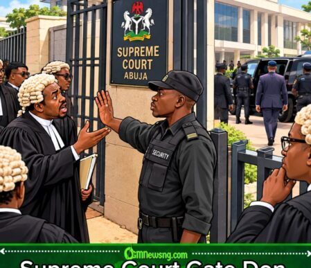 Supreme Court Gate Wahala: SANs Reportedly Wait Outside as Politician’s Arrival Raise Questions