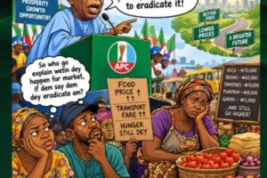 TINUBU SAY NA OPPOSITION CREATE HUNGER AND POVERTY, BUT NIGERIANS WAN KNOW WHEN PROSPERITY GO LAND