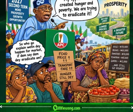 TINUBU SAY NA OPPOSITION CREATE HUNGER AND POVERTY, BUT NIGERIANS WAN KNOW WHEN PROSPERITY GO LAND