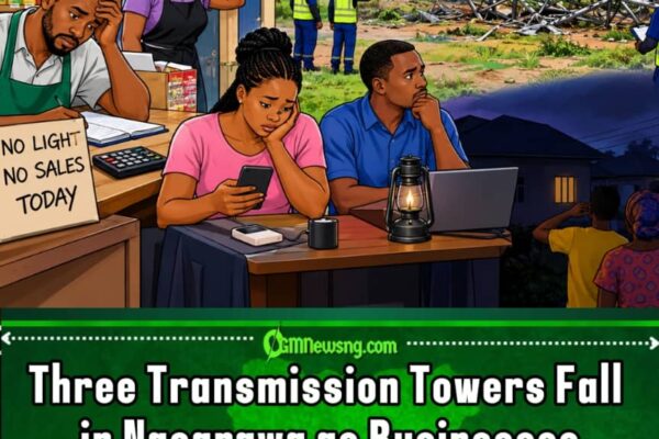 THREE TRANSMISSION TOWERS FALL FOR NASARAWA, BUSINESSES ENTER DARKNESS AS RESIDENTS ASK LIGHT TO COME BACK FROM HOLIDAY