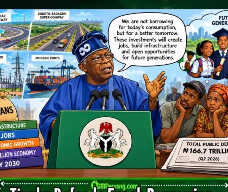 TINUBU DEFENDS FRESH BORROWING, SAYS FUTURE GENERATIONS WILL BENEFIT AS NIGERIANS WAIT TO SEE WHAT THE LOANS WILL BUILD