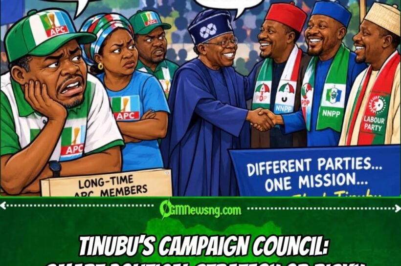 Tinubu 2027 Campaign: APC Loyalists Dey Ask Questions as Opposition Leaders Collect Key Campaign Roles