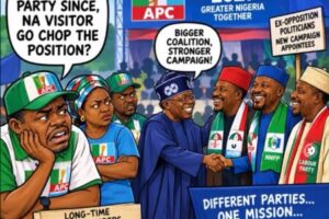 Tinubu 2027 Campaign: APC Loyalists Dey Ask Questions as Opposition Leaders Collect Key Campaign Roles